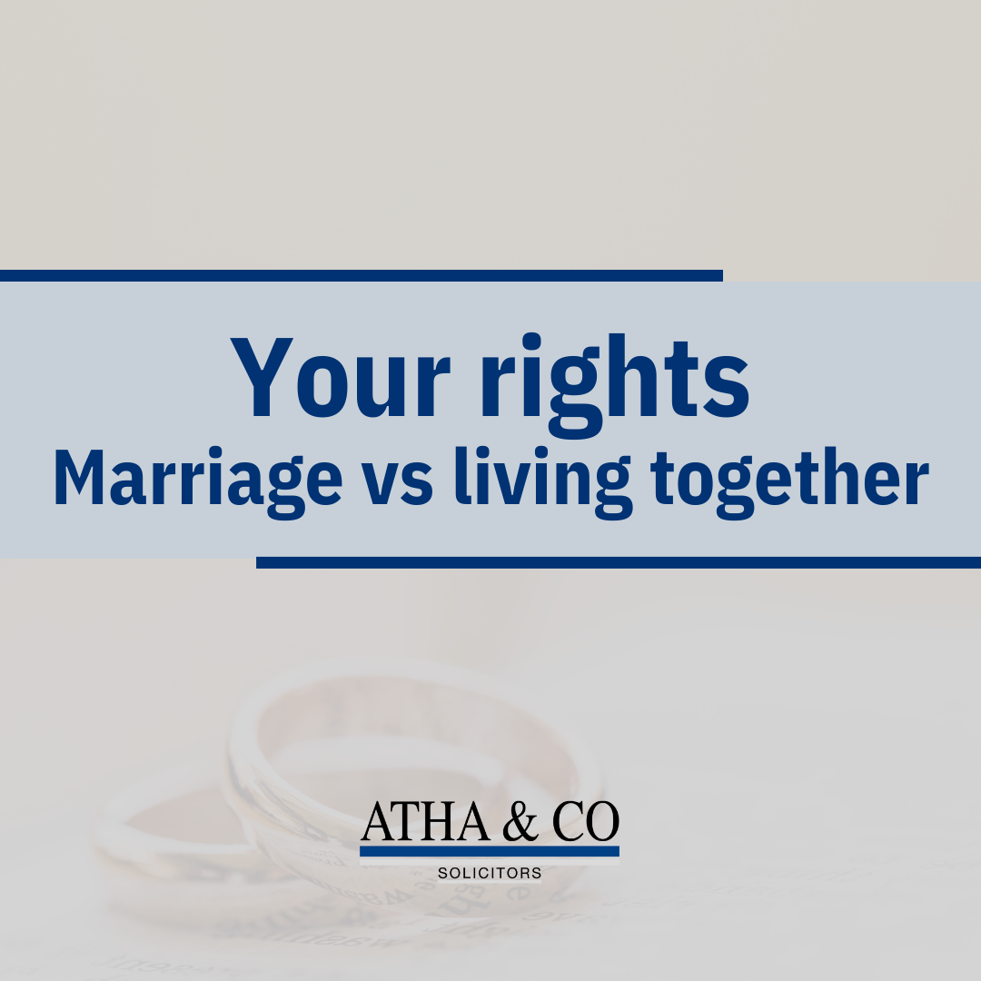 Marriage vs living together: your rights